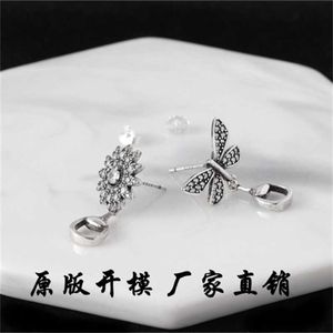 gioielli di design bracciale collana anello Antique Daisy intarsiato asimmetrico personalizzato ins Orecchini coppia coppia di orecchini