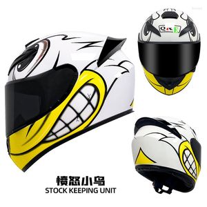 Hełm motocyklowy anime cos cos street Touring Riding Motorbike Helmet dla dorosłych mężczyzn mężczyźni osobowości wyścigi moto motocross