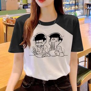 Women's T Shirts Osomatsu San Tee Women Graphic Designer T-shirts Female Clothing