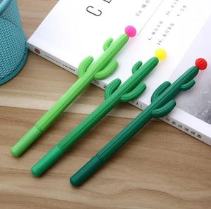 Cactus Gel Pen School Office Signature Pen لطيف التصميم الإبداعي الطالب كتابة شخصية قرطاسية شحن مجاني