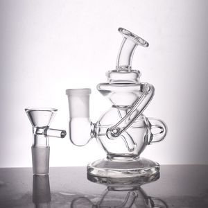 Billigaste vattenpipa små återvinningsglas bong bärbar mini dab rig askatcher bong fabrik direktförsörjning för att acceptera personlig anpassning med glasoljebrännare rör