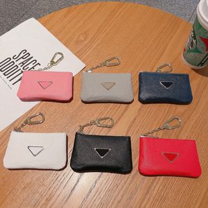 Classic Like P Keychains Designer The Same Style Card Bag Men's And Women's Mini Metal Inverted Triangle Big Brand Coin Purse
