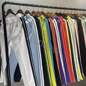 Tasarımcı Erkekler Pantolon Baskı Moda Stili Uzun Pantolon Günlük Erkek Gökkuşağı Palms Jogger Stripes Brawstring Melekler Asya Boyut