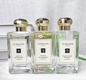 20Kinds Jo Malone Perfume 100ml Lime Basil Mandarin Wild Bluebell Sea Salt English Pear Fragrance Men Women Parfum 3.4oz Long Lasting Smell London Cologne Spray