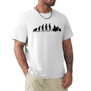 Herren Tank Tops Evolution Of Man Motorrad T-Shirt Süßes T-Shirt Vintage T Tierdruck für Jungen Herren Weiße Hemden