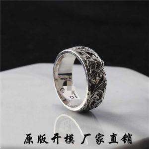Дизайнерское ювелирное кольцо кольцо кольца резное голова персонализированное универсальное подарочное кольцо для мужчин женщин