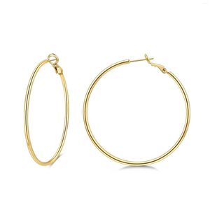 Hoop Earrings Vonmoos For Women 14K Gold Plated Piercing Jewelry Set 925 Sterling Silver Needle Comfortable Luxury Ear Rings