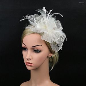 Başlıklar moda kadın kokteyl parti şapkası sinamay fascinator düğün kilisesi eşleşen elbise