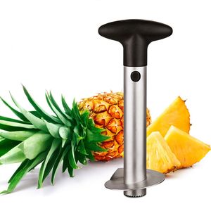 Fruits Outils En Acier Inoxydable Ananas Éplucheur Cutter Trancheuse Corer Peel Core Couteau Gadget Cuisine Fournitures Q148