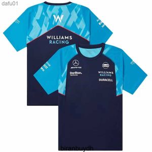 メンズTシャツサイクリングメンズTシャツ2023 F1チームフォーミュラワンTシャツウィリアムズレーシングトレーニングジャージーオフィシャルウェブサイトセール最新GT大規模S- 5xl L230520