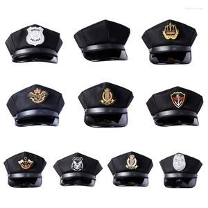 Boinas 2xpc capitão chapéu de iate adulto chapé barcos Captadores de navios marinha marinha