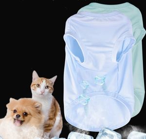 Pet Cool Clothes Summer Thin Canotta leggera per cani di taglia piccola, media e grande Canotta per gatti con protezione solare