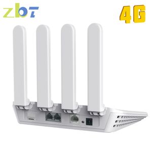 Routers ZBT LTE 4G WiFi Router Sim Card Slot RJ45 LAN EC200TEU Modem 300 Mbps trådlös roteador Frekvensområde B28 B20 B8