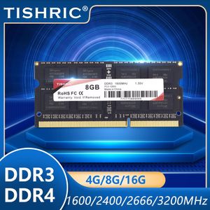 Rams Tishric Memory RAM DDR4 Notebook 3200MHz 2666MHz 2400MHz 16G 8G 4G Memoria RAM DDR3 1600MHz Notebook PC3 PC4 1.35V Memoria per laptop