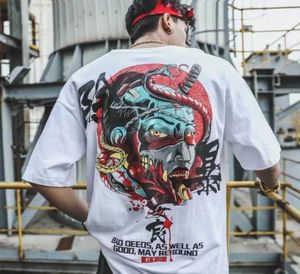 Ropa de hombre Japón camiseta moda de verano ropa de manga corta para hombre camisetas de gran tamaño divertido hip hop rap urban streetwear M3XL SH5993314