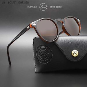 Sonnenbrille LM Neue Ultraleicht TR90 Polarisierte Sonnenbrille Männer Frauen Runde Fahren Spiegel Objektiv Shades Vintage Sonnenbrille Unisex Gafas De Sol L230523