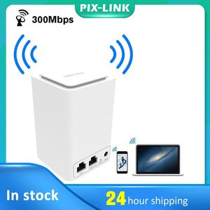 Маршрутизаторы Pixlink 300 Мбит/с беспроводной мини -маршрутизатор Wi -Fi Extender Extender Routder Route/Repeater/AP Mode 1wan+1lan rj45