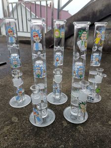 Glass Bongs Classics Design Thick Perc Honeycomb Water Pipe Bong Dab Rig