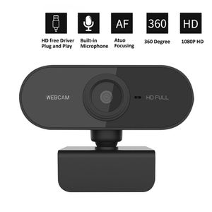 Веб -камеры Webcam 1080p Full HD Веб -камера с микрофоном USB Plug Web Cam для XP2 Vista Win7 Win8 Win10 Mac OS Linux Computer System