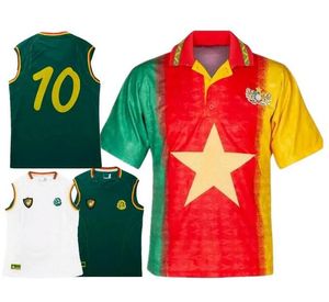 1994 1995 2002 Cameroon Retro Soccer Jersey 02 Eto o Mboma milla Home Away Vintage Classic Football Root