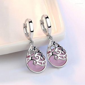 Dangle Earrings 925 Sterling Silver Moonlight Opal Tears Totem Drop Gift For Women Jewelry Wholesale No Fade