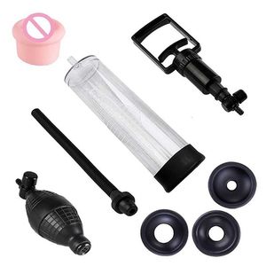 Sex Toy Massager Inner Diameter 6cm Effective Penis Pump Enlargement Vacuum Men Increase Length Enlarger Male Accessories