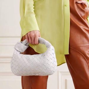 Shoulder Bags Genuine Leather Knot Bag Manual Weave Real Knit Large Volume Woman Quality Luxury Designer Totes