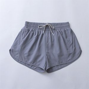 Lu lu limões fiess cintura shorts feminino fino secagem rápida respirável alta elasticidade material de náilon calças shorts esportivos ll yoga outfit