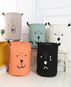 Picnic Basket Laundry Hamper Bag Cartoon Lovely Clothes Storage Baskets Home Clothes Barrel Bags Kids Toy Storage Box Dirty Clothe2884136