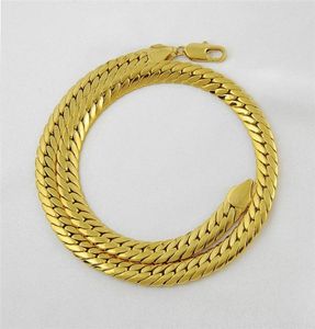 Ожерелья подвеска в продаже массивного 18 -каратного желтого золота заполненного 24 -мм 10 мм 85 г сети херринг.