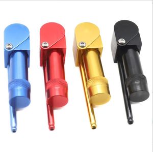 Smoking Pipes European and American fashion pressure cigarette rod metal pipe portable aluminum alloy detachable pipe fittings
