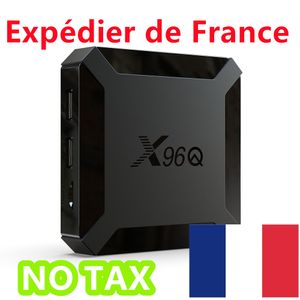 Skicka från Frankrike X96Q TV Box Android 10.0 OS 2GB RAM 16GB Smart 1 GB 8 GB Allwinner H313 Quad Core 4K 100M LAN