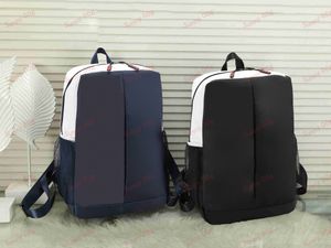 Backpack de mochila de cor dupla Backpack Bags Pacote de letra de letra de luxo Bolsa de compartimento de computamento Mochilas de acampamento ao ar livre