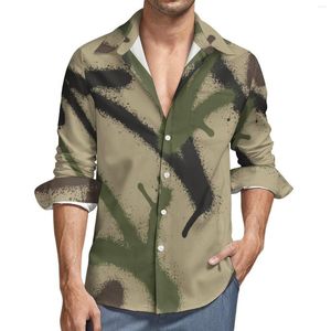 Men's Casual Shirts Men Gifts Unique Clothing Spring Long Sleeve Summer Printed Lapel Collar Stylish Fashion Daily Streetwear For Him