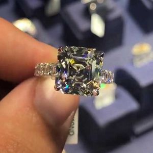 Band Rings 2023 New Fashion Luxury Zircon Ring Creative Geometric Type Engagement Wedding Ring F1363 J230531