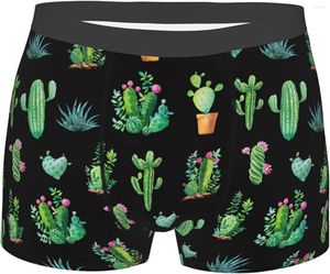 MUITAS PONTES MEN Boxer Briefs Cactus Roupes Relunks Soft Stretch Sport Fitness For Men Boys