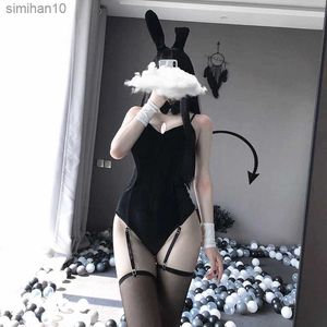 Briefs Panties Bunny Girl Sexy Lingerie Anime Cosplay costume Rabbit Bodysuit Erotic Outfit Wrapped Chest Sweet Gift For Girlfriend For Woman L230518