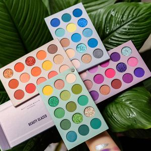 Schatten Beauty Glazed Color Board Lidschattenpalette 60 Farben gepresst Glitzer Make -up Mattes Lidschatten Palette Schiff aus Russisch