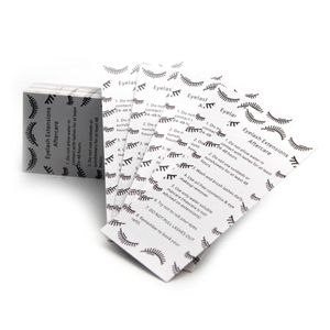 Brushes Lashes Aftercare Card Lash Extensions Care Instructions Eyelash Extension Care Template Minimalist Cards Makeup Set