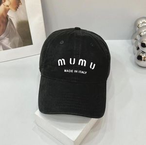 Fashion foreign men's and women's hats outdoor sunscreen casual baseball cap miu letter cap shade outing shopping