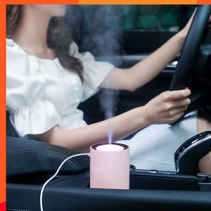 New 320ML Car Air Purifier with 7 Colors LED Lights Air Purifier Humidifier Remove Odor Dust Mold LED Light Cleaner Purifying BR