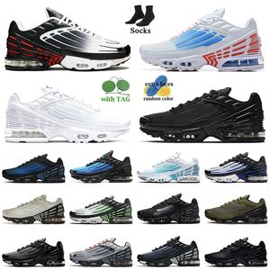 OG Maxs TN 3 Plus III Dostosowane buty do biegania des chaussures obsydian czarny oliwek laserowy niebieski tęczy męskie kobiety Halloween Light Bone TN3 Treakers sportowe 36-46