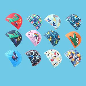 caps New Children's Printing Design Girl Boy Cartoon Cute Animal Hat Fashion Baby Swimming Equipment P230531 all'ingrosso