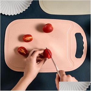 Chopping Blocks Chop Light Mildew Proof Drained Bread Fruit Cutting Board Household Convenient Kitchen Supplies Vt1559 Drop Delivery Dhsle