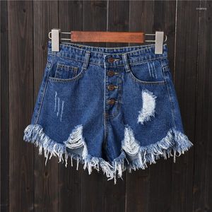 Shorts femininos wyblz jeans verão mulheres jeans de jeans alta casual femme plus size size 6xl hole sexy ladies calças mujer