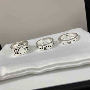 20% rabatt 2023 Nya designer smycken Armband Halsband Ghost GS925 Sterling Elf Skull Old Ring for Men Women