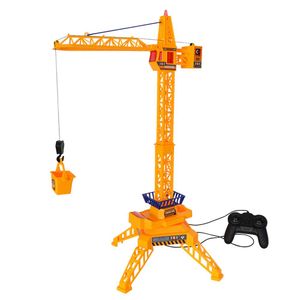 30 tum hög trådbunden fjärrkontroll Crawler Crane Electric RC Construction Crane Tower Education Toys for Kids