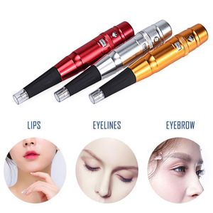 Machine Universal Traditonal Microblading Pen Två slags pluggar för Eyebrow Eyeliner Lips Semipermanent Makeup Tattoo Hine Hine