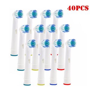 Toothbrush New 40 Pcs/set Toothbrush Heads Replacement SB17A Soft Bristle POM 4 Colors Fast Shipping