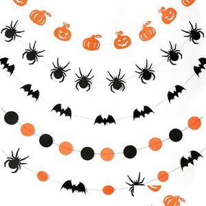 Parti Dekorasyonu Cadılar Bayramı Banner Balkabağı Bat Spider Şekl Duvar Asma Kağıt Çelenk Ev Malzemeleri VT0552 Damla Teslimat Bahçesi Fest Dhgho